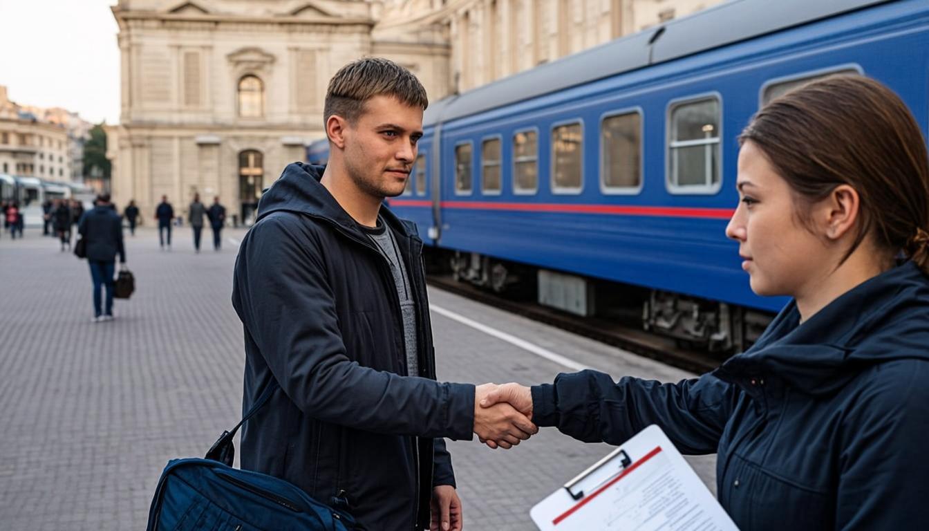 Помощь с приездом в пункт службы по контракту — встреча на вокзале